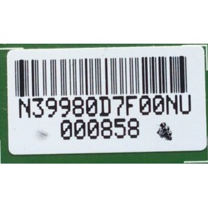 T-CON PARA TV GXP / NUMERO DE PARTE LJ94-39980D / 17Y_HF11_PCMMC2LV0.1 / 39980D / PANEL LSC320HN15-W / DISPLAY LSF320HN08-M02 / MODELO TDE3274WP